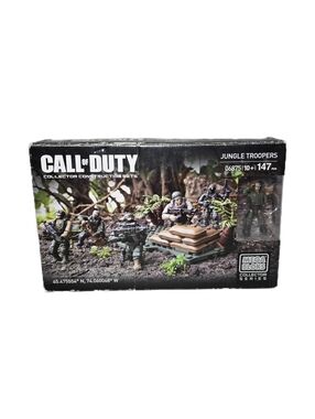 *NEW Mega Bloks Call Of Duty Jungle Troopers 06875 Set Open Box * 1 Bag Opened